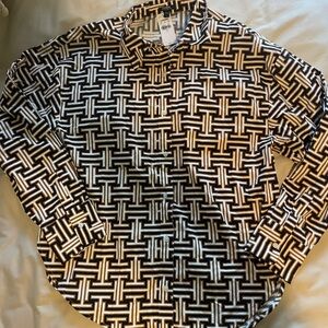 Express Black and White Patterned women’s Shirt
